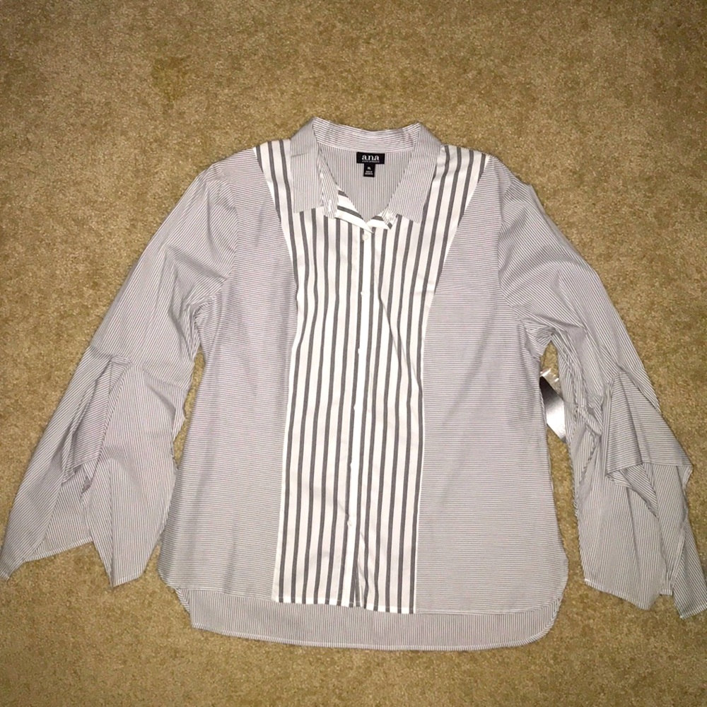 a.n.a brand XL stripe dress shirt